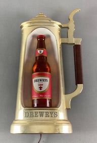 Drewrys Beer 3D Advertising Light Up Stein Sign
