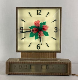 Four Roses ROG Advertising Light Up Clock
