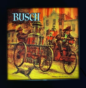 Busch Bavarian Beer Advertising Light Up Sign