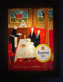 Peter Hand Reserve Beer Light Up Advertising Gilt Sign
