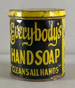 Everybody’s Hand Soap 3 Ibs Metal Advertising Can