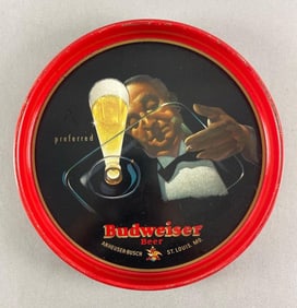Budweiser Preferred Beer Metal Advertising Sign