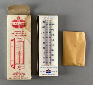 Standard Oil Advertising Plastic Thermometer