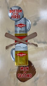 Grain Belt Beer Basball Advertising In Store Display