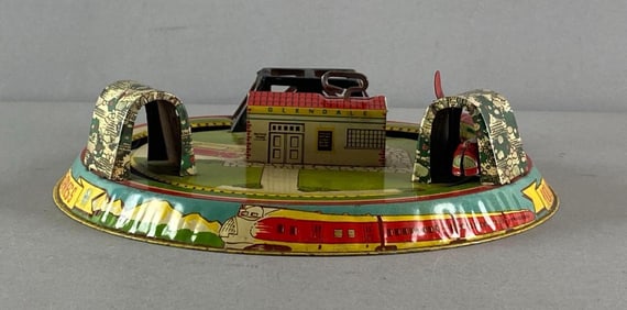 Glendale Honeymoon Express Tin Litho Wind-Up Toy
