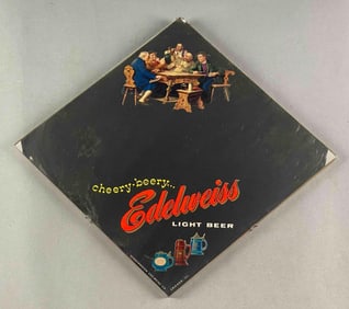 Cherry-Berry Edelweiss Light Beer Advertising Mirror