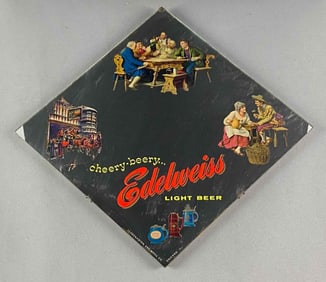 Cherry-Berry Edelweiss Light Beer Advertising Mirror