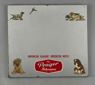 Atlas Prager Bohemian Light Beer Advertising Mirror