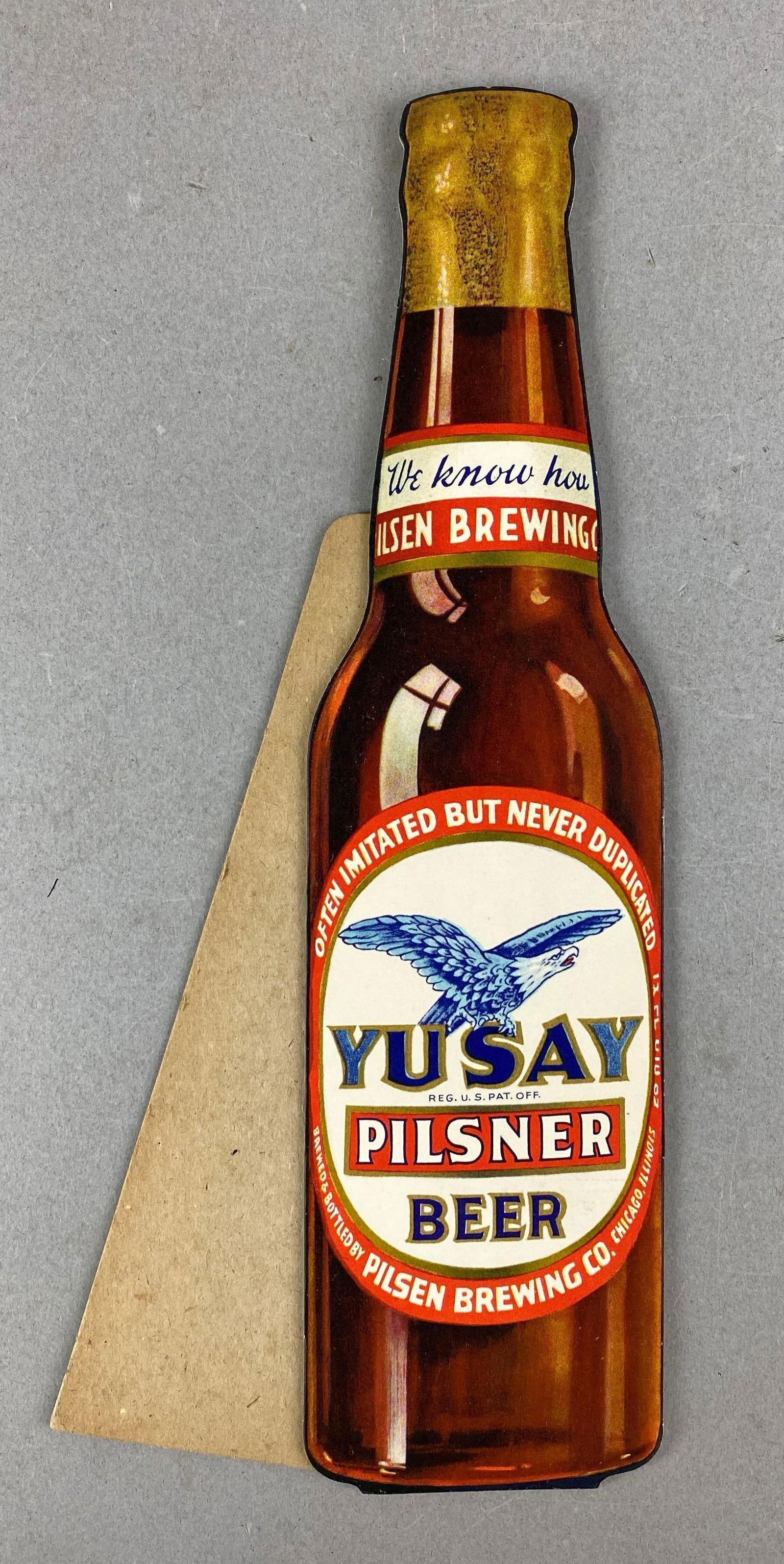 Vintage Yu Say Beer Advertising Sign (1 of 2)