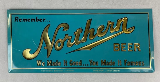 Vintage Northern Beer TOC Advertising Easel Back Sign