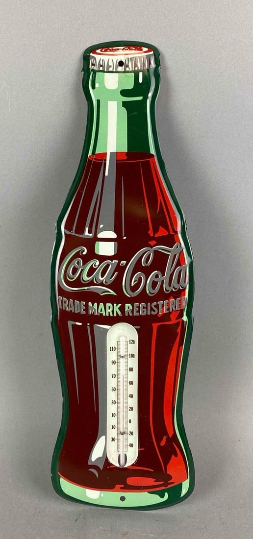 Vintage 1954 Coca Cola Advertising Thermometer (1 of 3)