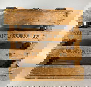 Antique Val Blatz Brewing Co. Advertising Carboy Crate