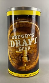 Vintage Drewry’s Advertising Ashtray Trashcan