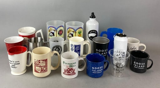 Group of Assorted Advertising Drink Ware