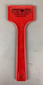 Vintage Geneva, Illinois Runges Shell Advertising Ice Scraper