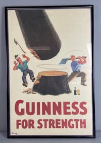 Modern Reproduction Guinness for Strength Beer Advertising Poster
