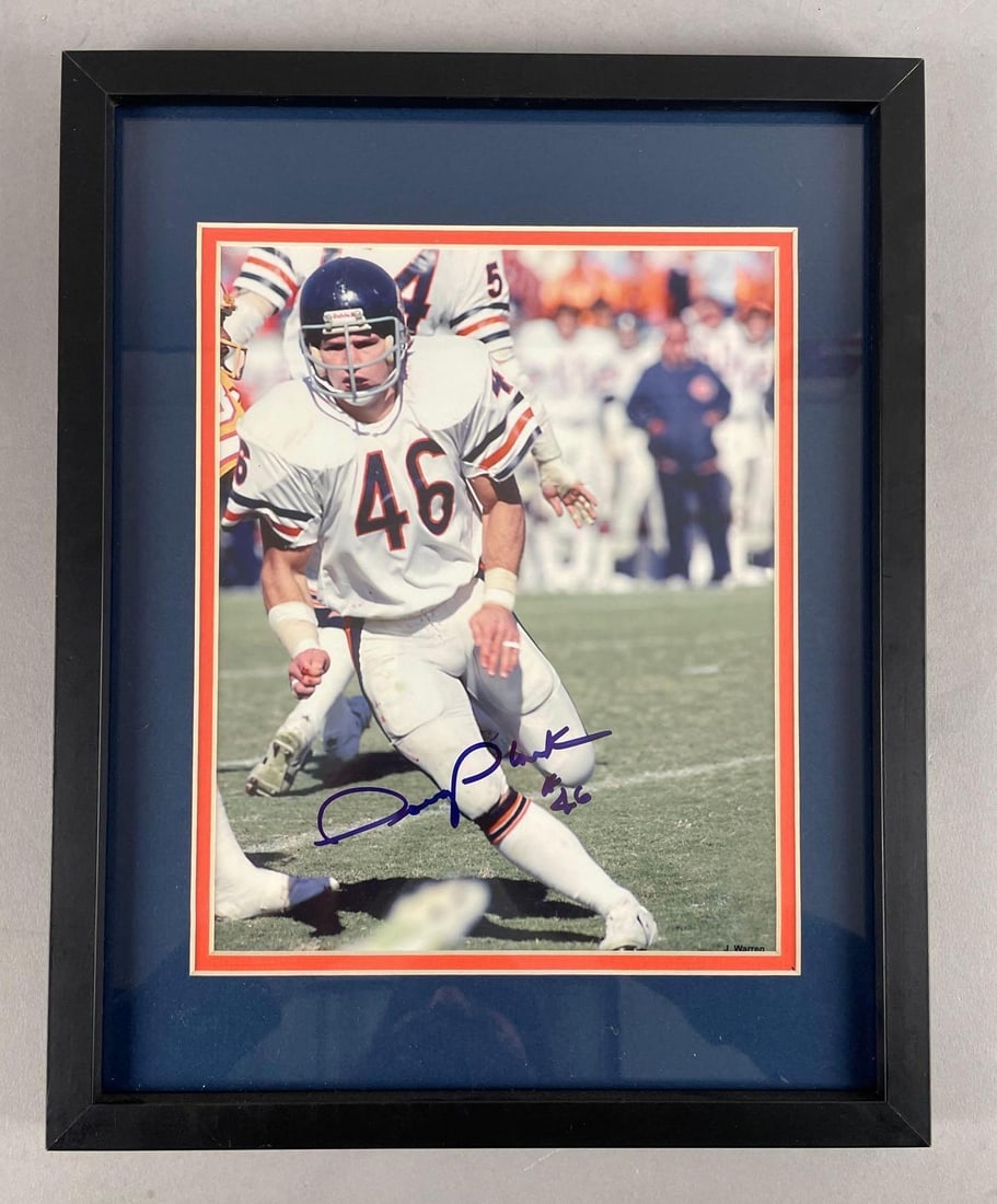 Signed Doug Plank Chicago Bears NFL Photo (1 of 3)
