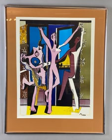 Limited Edition 1925 Signed Picasso The Three Dancers Lithograph