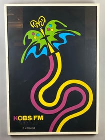 1970’s KCBS Radio Station Screen Print Poster