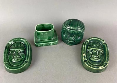 Vintage Aztec Smoking Set