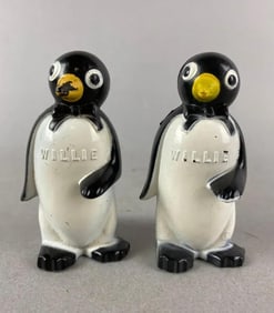 Group of 2 Kool Advertising Cigarette Willie Pepper Shakers