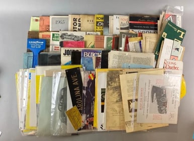 Large Group of Assorted Automobile Ephemera and more