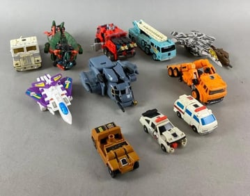 Group of 11 Hasbro Transformer Action Figures