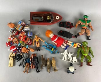 Group of Assorted Action Figures and More