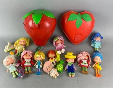 Group of 11 Strawberry Shortcake Dolls and More