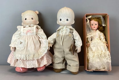 Group of 3 Vintage Porcelain Fashion Dolls