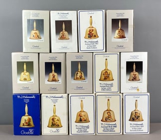 Group of Goebel MJ Hummel Annual Porcelain Display Bells