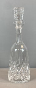 Waterford Pressed Crystal Glass Decanter
