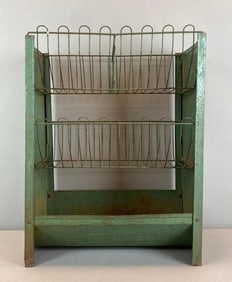 Antique Androck Metal Advertising Vegetable Bin