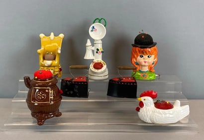 Group of Assorted Sewing Caddys