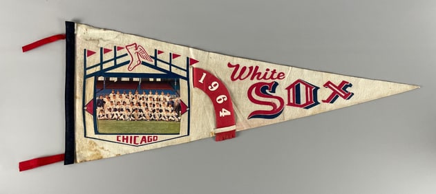 1964 Chicago White Sox Team Photo Felt Pennant