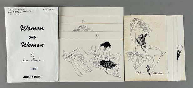 Group of Juan Alcantara Women on Women Adults Only Lithographs