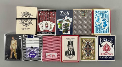 Group of Playing Card Decks and More