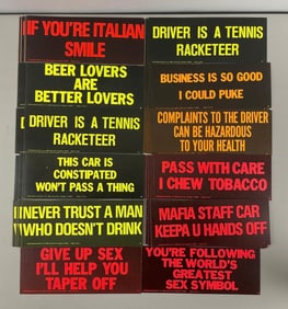 Group of 1970s Moderne Card Co. Bumper Stickers