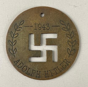 Reproduction WW2 German Adolph Hitler Medallion