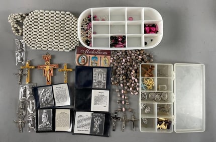 Group of Religious Medallions and More