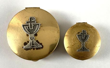 Group of 2 Chalice Pyxes