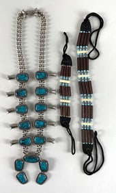 Group of 2 Costume Jewelry Necklaces and Bracelet
