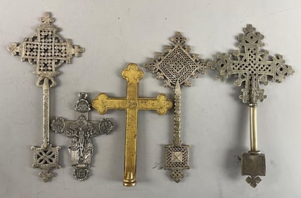 Group of Ethiopian and Processional Hand Crosses