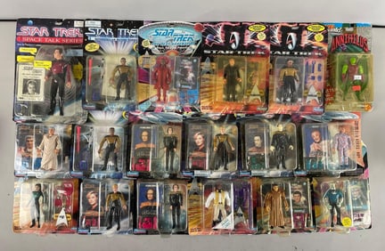 Group of Playmates Star Trek Action Figures