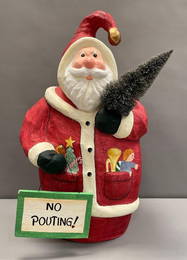 Oversized Papier Mache Santa Claus