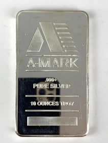 A-Mark 10 Oz Silver Bar