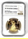 NGC Graded 1995 W US $50 Gold Eagle Coin PF70 Ultra Cameo