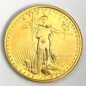 1986 US Mint $5 1/10th oz American Gold Eagle