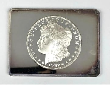 US Morgan Design oz .999 Silver Ingot/ Bar
