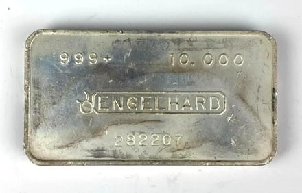 Engelhard 10 Oz Silver Bar